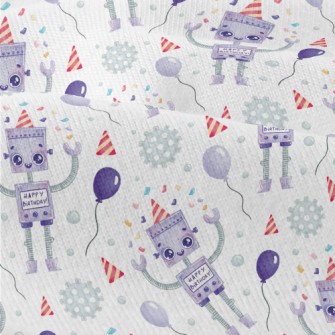 Cartoon Robot Celebrating Birt Modern Jersey