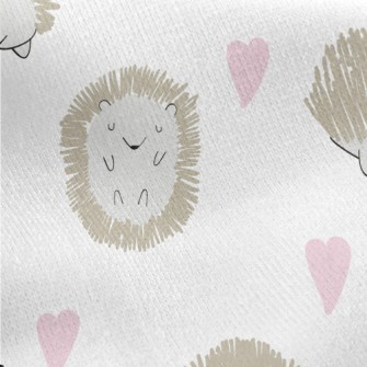 Hedgehog Celebrates Valentine& Jersey Backed Fleece