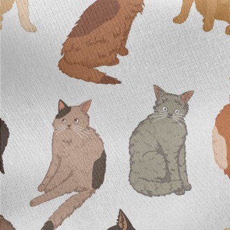 Frightened Cats Jersey Backed Fleece