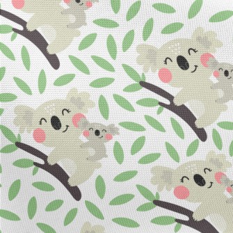 Koalas In The Tree Pongee