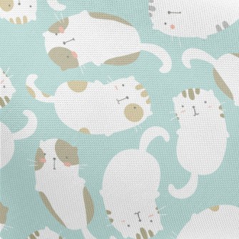 Lazy Two-tone Cat Pongee