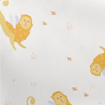 Weird Lion With Wings Pongee