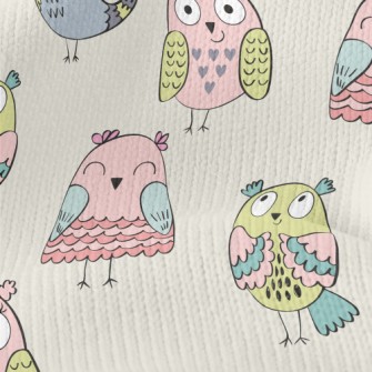Unique Baby Owl Stretch Jersey