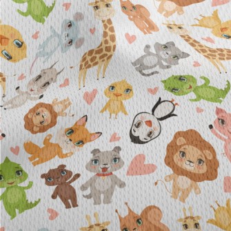 Happy Animal Friends Athletic Mesh Flat Back