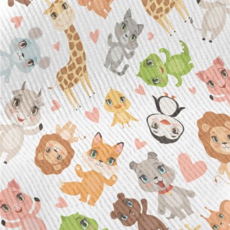 Happy Animal Friends Standard Corduroy