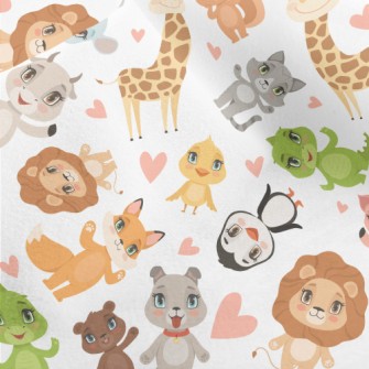 Happy Animal Friends Micro Fleece