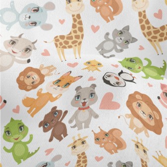 Happy Animal Friends Lightweight Performance Linen