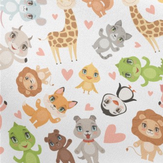 Happy Animal Friends Pongee