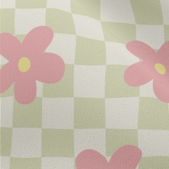 Small Flowers On Two-color Pla Chiffon