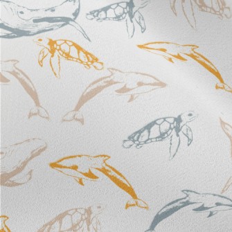 A Leisurely Ocean World Chiffon