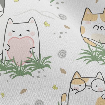 Smiling Happy Kitten Chiffon