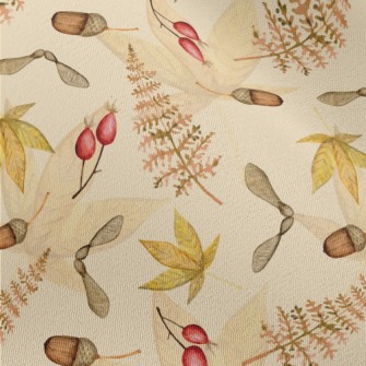 Forest Plants In Autumn Colors Chiffon