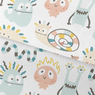 Cute Monsters In Minimalist St Waterproof Oxford