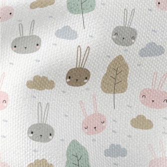 Cute Little Rabbit Waterproof Canvas