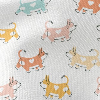 Corgi With Heart-shaped Mark Waterproof Canvas
