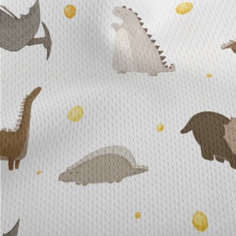 Little Dinosaur's Bedtime Athletic Mesh Flat Back