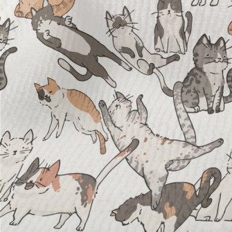 Hand Drawn Doodles Of Cat Life Terry