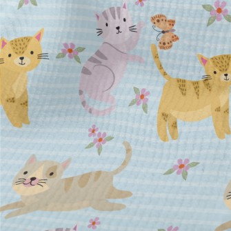 Kittens Chasing Butterflies Terry