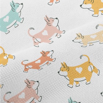 Corgi With Heart-shaped Mark Performance Linen