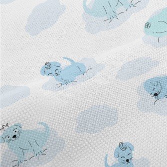 Sleeping Puppy With Crown Performance Linen