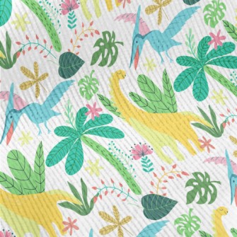 Happy Dinosaur In The Jungle Standard Corduroy