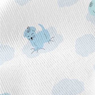 Sleeping Puppy With Crown Standard Corduroy