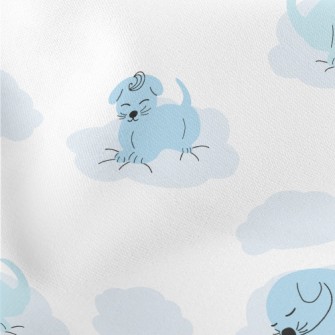 Sleeping Puppy With Crown Stretch Ponte