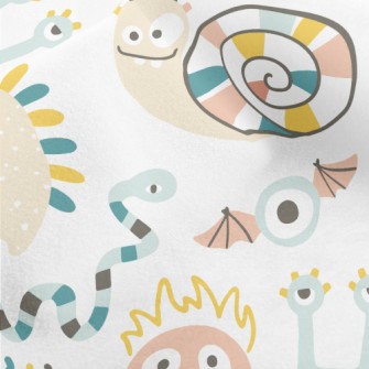 Cute Monsters In Minimalist St Micro Fleece