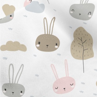 Cute Little Rabbit Micro Fleece