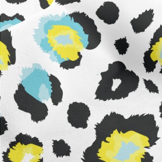 Abstract Contrasting Color Tex Micro Fleece