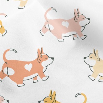 Corgi With Heart-shaped Mark Micro Fleece