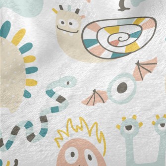 Cute Monsters In Minimalist St Minky