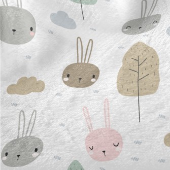 Cute Little Rabbit Minky