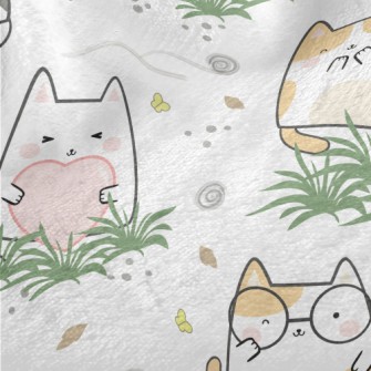 Smiling Happy Kitten Minky