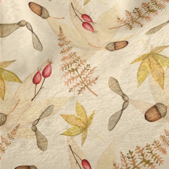 Forest Plants In Autumn Colors Minky