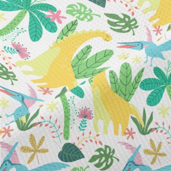 Happy Dinosaur In The Jungle Piqué