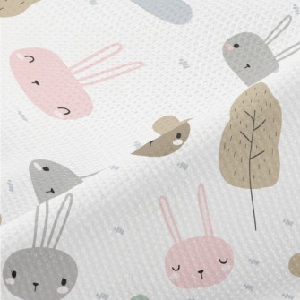 Cute Little Rabbit Piqué