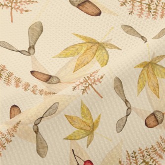 Forest Plants In Autumn Colors Piqué