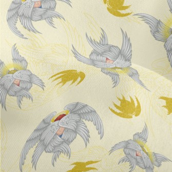 Angel With Wings Covering His  Lightweight Performance Linen