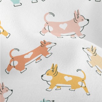 Corgi With Heart-shaped Mark Lightweight Performance Linen