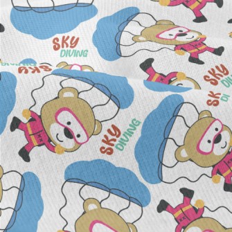 Cute Little Bear Skydiving Modern Jersey