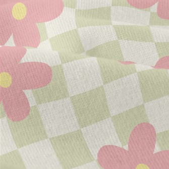 Small Flowers On Two-color Pla Modern Jersey