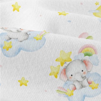 Baby Elephant Holding Balloons Modern Jersey