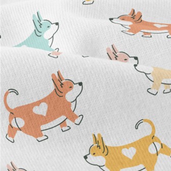 Corgi With Heart-shaped Mark Modern Jersey