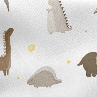 Little Dinosaur's Bedtime Jersey Backed Fleece