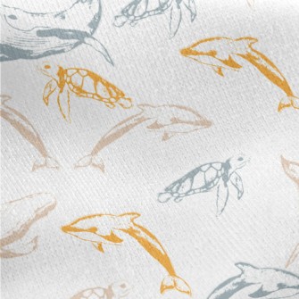 A Leisurely Ocean World Jersey Backed Fleece