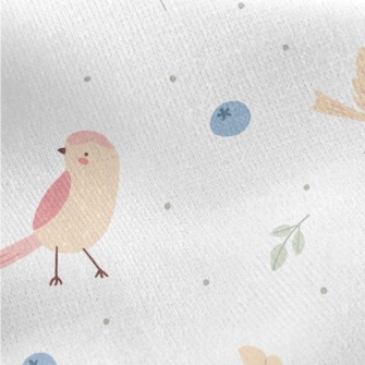 A Diligent Bird Looking For Fo Jersey Backed Fleece