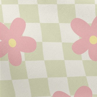 Small Flowers On Two-color Pla Pongee