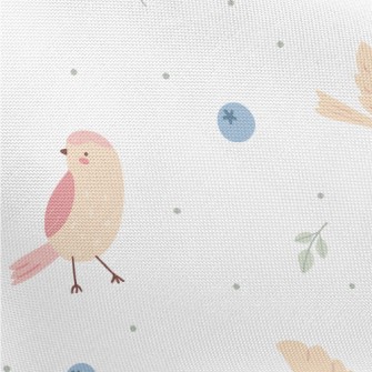 A Diligent Bird Looking For Fo Pongee