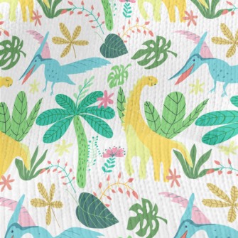 Happy Dinosaur In The Jungle Stretch Jersey